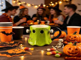 Halloween Green Ceramic Mug,Spooky Design Coffee Cup for Halloween Party Decor,Home Kitchen Use and V1369-AZ3-W-14167