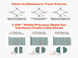 Bottom Locking Privacy Slats, Double-Wall Vertical Bottom-Locking Slats for Chain-Link Fence, V952-SBYSBTSBPE4F2D64PV0