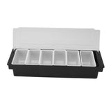 Condiment Caddy Durable Plastic Transparent Lid Detachable Design Multifunction Bar Fruit Caddy for V1294-YM0716-3118220150712