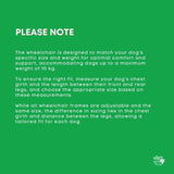 Rooster Farms Little Dog Wheelchair Small Harness - Adjustable Back Leg Aid V238-SUPDZ-40983799267408