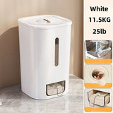 rice storage container, moisture-proof container, sealed food storage, flour storage, grain storage, V1102-122-88002-CRE-23L