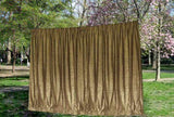 Large Thick Velvet Curtain Stunning Flocking 560x230cm+30Hooks Gold V702-CNY8-4S-NB-OLIVER