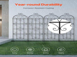 4 Packs Metal Garden Trellis for Climbing Plant Support 71x20 in Rustproof V952-HPJHX4JTH71WYJPT6V0