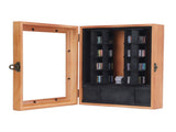 Miniature Book Display Case Solid Wood and Plastic Rotatable Tiny Miniature Library Display Cabinet V1294-YM0901-3115250006911