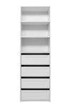 GENEVA THREE SHELF/FOUR DRAWER BUILT IN WARDROBE - HAMPTONS V164-ECW2HB