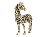 Resin Zebra Statues Gold Vivid Slip Resistant Compact Simulated Animal Statues for Home Decoration V1294-YM0703-3115230046711