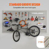 VEVOR Slatwall Panels, 121.9 x 30.48 cm Gray Garage Panels , Heavy Duty Garage V952-BTQBPVCF32SQVVR4BV0