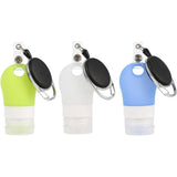 3pcs Portable Silicone Travel Bottles - 38ml, Stretchable Lanyard, for Shampoo & Lotion V1192-AZ-W-21512