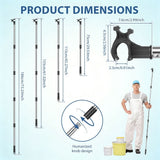 Stainless Steel Window Opener Pole User-Friendly Design, Flexible Reach, Non-Slip Bottom, Ideal V1366-AZ2-W-15043