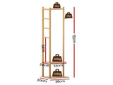 Artiss Clothes Rack Airer Coat Stand Bamboo BAM-C-CR01-NT