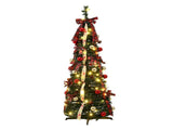Jingle Jollys Pop Up Christmas Tree Pre Decorated Artificial Christmas Tree 160cm PUT-XMAS-5IN-1