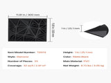 3D Panels, 33-Pack 30 x 30 cm PVC Modern Art Minimalist Diamond Tiles, 2.97 m Coverage Accent V952-PVC3DQBXDYSJ6XSHBV0