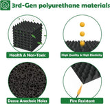 12 Acoustic Panels, 30x30x3cm - Self-Adhesive High Density Absorbing Wall Tiles for Effective V1188-MS-325-0043