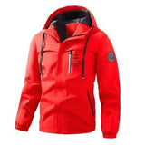 Men'S Hooded Windbreaker Lightweight Windbreaker Casual Jacket With Pockets - Black - Size L V1106-M-APP-45894-BLAC-LAULEU50