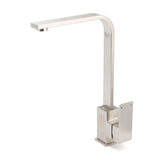 WELS Square Kitchen Sink Laundry Mixer 360 Swivel Faucet Tap Set Brushed Nickel V1233-KSQ501N