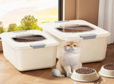 Airtight Pet Food Storage Container for Dog Cat Food Up to 10lbs Large Dry Food Bin with Measuring V1189-LWWAL-20260401-05495