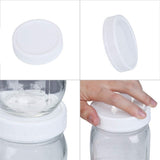 48X Regular Mouth Lids for Jar Lids Plastic Storage Caps for Canning Jars and More, Standard, Dia V1192-AZ-W-23869