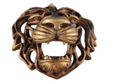 Lion Head Art Wall Decor Resin Vivid Lion Head Wall Mounted Art Sculpture for Living Room V1294-YM0706-3115230051311