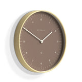 Newgate Mr Clarke Clock Pale Wood Burnt Sienna 140 V398-NGMRC140PLY40