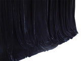 Long Large Thick Black Velvet Curtains 580x270cmfull liner,Blockout,Pinch Pleat V702-CNA7-1L BLACK