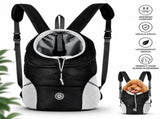 Pet Carrier Backpack with Breathable Mesh Panels, Safety Strap and Adjustable Shoulder Straps for V1189-LC-HW-00006