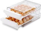 Petluno Egg Container for Fridge, 40 Grid/2 Tier Egg Holder, Fresh Egg Storage Box, Egg Tray and Egg V1259-DP01-A-1688