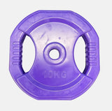 10kg Rubber Coated Aerobic Weight Plate, Purple color V1409-SKU-677999