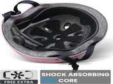 OutdoorMaster Youth & Kids Bike Helmet - Adjustable Multi-Sports Skateboard Helmet with Removable V1168-KID-TK-LP-S