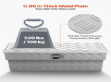 Truck Bed Tool Box, Heavy Duty Aluminum Tool Box with Tread Patterns, Storage Toolbox Chest V952-CZGJX33INCHY6ZBO7001V0