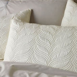 Bianca Kamala Cream Embossed Bedspread Set King Single V442-BCA-BEDSPREAD-KAMALA-CREAM-KS