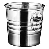 Silver Stainless Steel Ice Bucket Double Handle for Bar Ktv Party Decor V1370-AZ4-17114