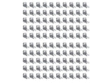 100PCS L Brackets Corner Brace, Heavy Duty Small Brackets, Stainless Steel Right Angle Brackets, 90 V1366-AZ2-W-21729