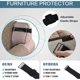 Recliner Chair Cover Waterproof Padded Non Slip Taupe V1189-WXF-521-0046