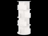 Levede Rotating Bookshelf Corner 4 Tier 3-Section Storage Display 5kg Home White CH1191-AU
