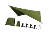 Camping Tarp Tent Tarp Awning Accessories Lightweight Hammock Canopy Rain Awning - Army green V1308-DSZKI-1014-2