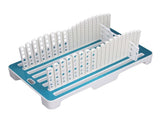 Bread Slicing Guide Folding Adjustable Width Bread Loaf Compact Cutting Guide with Crumb Tray White V1294-YM0901-3118260009711