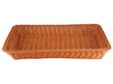 Household Desktop Rectangular Food Bread Fruits Storage Basket for Office RestaurantCoffee Color XL V1294-YM0901-3118200088714