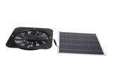 Solar Panel Fan Kit Solar Exhaust Fan 100W Solar Powered Panel with 10inch Round Fan for Greenhouse V1294-YM0706-3114230113611