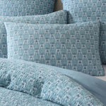 Platinum Collection Santa Fe Teal Cotton Jacquard Quilt Cover Set Super King V442-LED-QUILTCS-SANTAFE-TEAL-SK