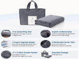 Weighted Blanket , Heavy Blanket Washable for Adult with Premium Glass Beads-Grey V1258-DP02-C-1260