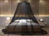 Black Starry Canopy Bed Curtain with Glowing Stars, Mosquito Net for Single, Twin, Full, Queen Bed V1370-AZ4-17151