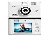 Compact 4K Digital Camera - 50MP, 16x Zoom, 2.4-inch IPS Screen, WiFi & Fill Light - Retro CCD V888-ELOSUNG25705