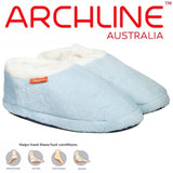 ARCHLINE Orthotic Slippers Closed Scuffs Pain Relief Moccasins - Sky Blue - EUR 36 V563-AS601-SKYBLUE-36