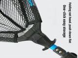 Telescopic Folding Fishing Landing Net - 92cm Aluminium Alloy Handle with 80cm Deep Triangular Mesh V888-ELOSUNG57551