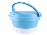 7L Portable Washing Machine Mini Foldable Washing Machine Portable Laundry Washer BlueEU Plug V1294-YM0901-3113210037911