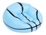 Inflatable Sofa Chair Blue Basketball Pattern PVC Ergonomic Blow Up Couch for Reading Watching V1294-YM0901-3116250018711