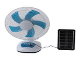 15W Solar Oscillating Standing Fan 3 Speeds Portable Desk Quiet Fan with Solar Panel 6600mAh Battery V1294-YM0901-3113240098711