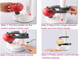 Multifunctional Automatic Electric Potato Peeler Automatic Rotating Fruits Vegetables Cutter Kitchen V1369-AZ3-W-07247