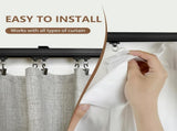 Ceiling Curtain Track,Curtain Track Wall Mounted,Ceiling Mount Rail Room Divider Tracks Extra Long V1258-DP02-C-2729