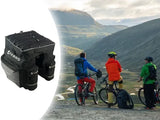 60 L Bicycle Pannier Bag, Water-Resistant Bike Rear Rack Bag with 7 Compartments and Rain Cover for V1189-LC-HW-00250